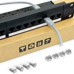 24 Port 1U Rack Mountable Cat6 Patch Panel,